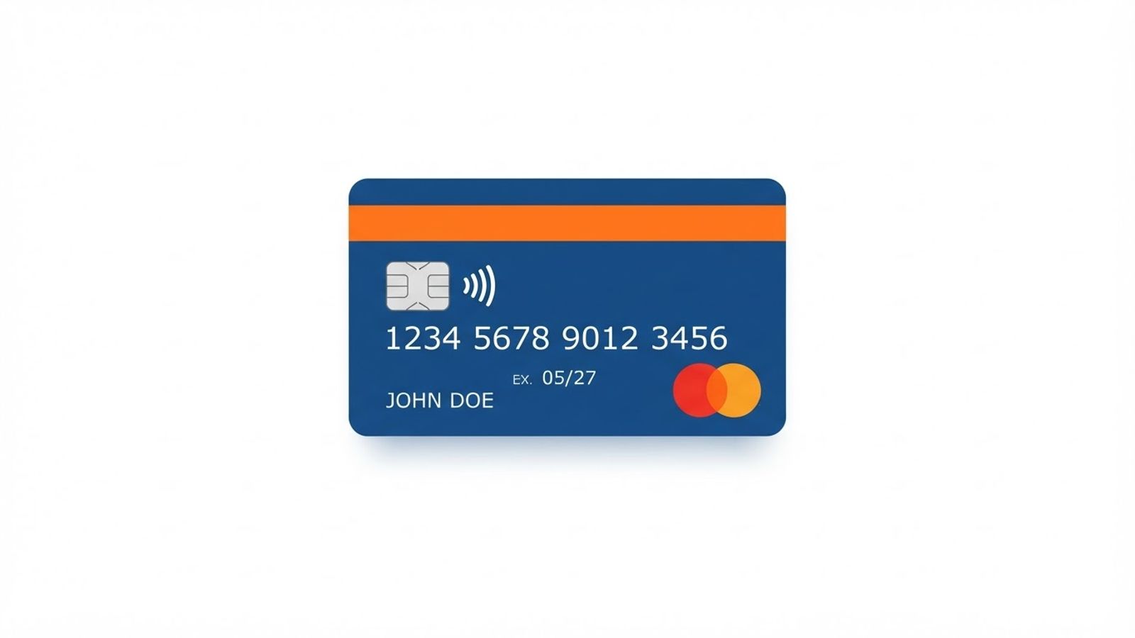 Icône plate de carte bancaire pour paiement